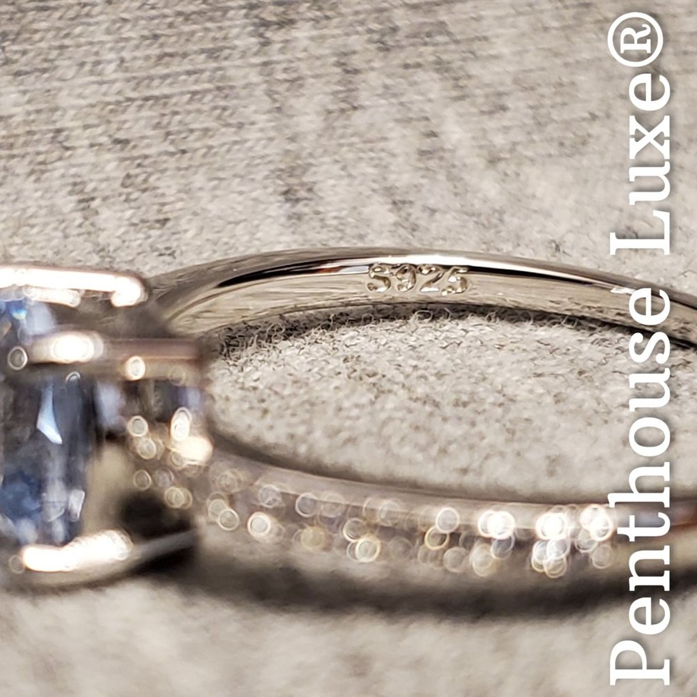 SOLID 925 Sterling Silver Sky Blue Topaz Ring - Picture 3 of 5